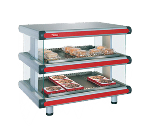 Hatco GR2SDH-36D Designer Horizontal Display Warmer, 42.25" W x 27" D x 29.05" H, with (2) Shelves and Thermostatic Controls - 120/208 Volts Hatco GR2SDH-36D Designer Horizontal Display Warmer, 42.25" W x 27" D x 29.05" H, with (2) Shelves and Thermostatic Controls - 120/208 Volts