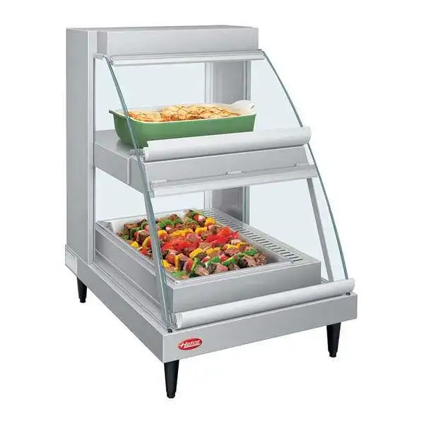 Hatco GRCDH-1PD Glo-Ray Designer Heated Display Case with Humidity