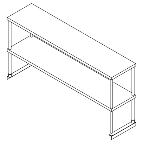 Hawk HOSD-1472 Double Overshelf