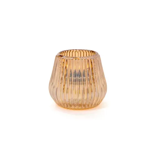 Hollowick Hollowick 5130A Amber Glass Teardrop Tealight