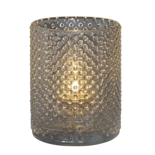 Hollowick Hollowick 5321 Clear Knobby Glass Cylinder Votive Lamp
