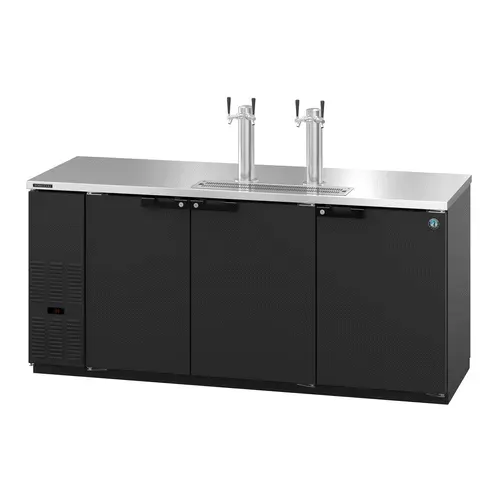 Hoshizaki DD80-S 4 Taps 1/2 Barrel Draft Beer Cooler - Stainless Steel, 4 Kegs Capacity, 115 Volts