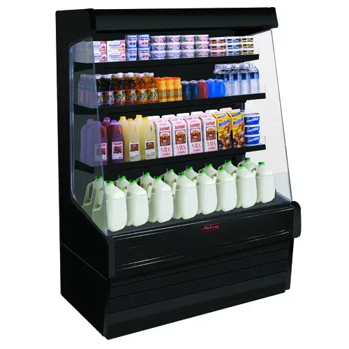 Howard-McCray R-OD30E-4-SL-B 51'' Air Curtain Open Display Merchandiser with