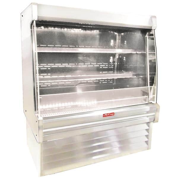 Howard-McCray R-OD35E-10L-S-LED 123.00'' Stainless Steel Vertical Air Curtain Open Display Merchandiser with 2 Shelves Howard-McCray R-OD35E-10L-S-LED 123.00'' Stainless Steel Vertical Air Curtain Open Display Merchandiser with 2 Shelves