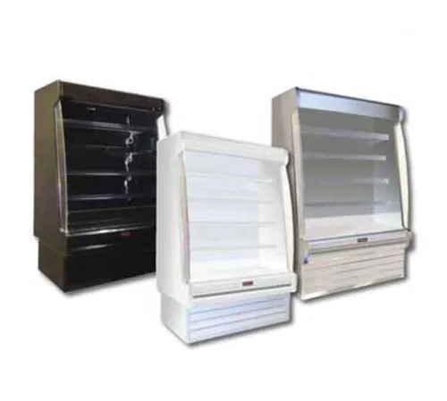 Howard-McCray R-OD35E-3S-LED 39.00'' White Vertical Air Curtain Open Display Merchandiser with 4 Shelves
