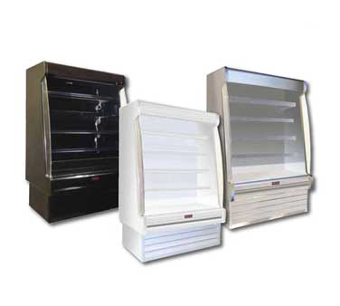 Howard-McCray R-OD35E-3S-LED 39.00'' White Vertical Air Curtain Open Display Merchandiser with 4 Shelves Howard-McCray R-OD35E-3S-LED 39.00'' White Vertical Air Curtain Open Display Merchandiser with 4 Shelves