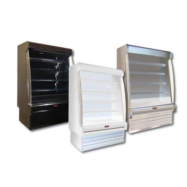 Howard-McCray SC-OD35E-6S-LED 75.00'' White Vertical Air Curtain Open Display Merchandiser with 4 Shelves Howard-McCray SC-OD35E-6S-LED 75.00'' White Vertical Air Curtain Open Display Merchandiser with 4 Shelves