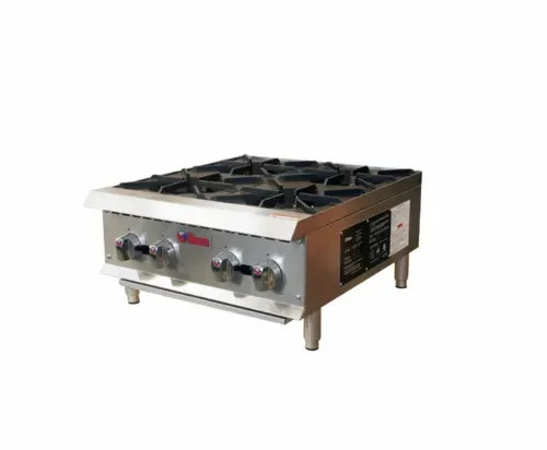 IKON COOKING IHP-4-24 Burner Countertop Gas Hotplate / Range with Controls -