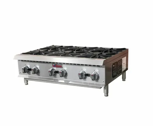 IKON COOKING IHP-6-36 Burner Countertop Gas Hotplate / Range with Controls -