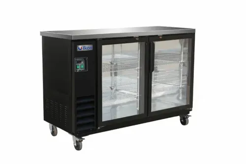 IKON IBB61-2G-24SD Refrigerated Back Bar Storage Cabinet,