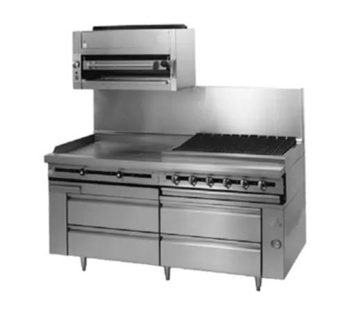 Jade Range JRLH-04R-T-54 Titan™ Fire & Ice™ 54" 4 Drawer Refrigerated Chef Base with Top - 115 Volts