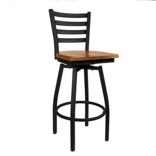 JMC Furniture BOGGS BARSTOOL WOOD Boggs Swivel Barstool