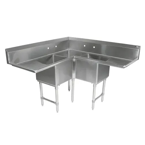 John Boos 3PBCS24-2D30 Pro-Bowl Corner Sink