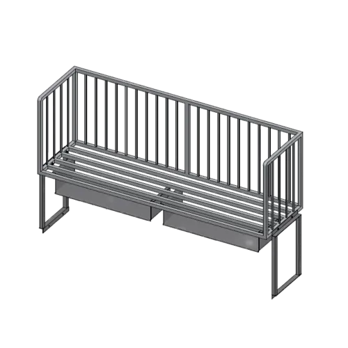 John Boos ALMBR-6T Meat Boat Rack
