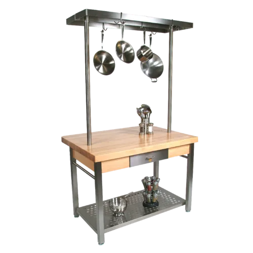 John Boos CUCG20C-PRG48 Work Table, Wood Top