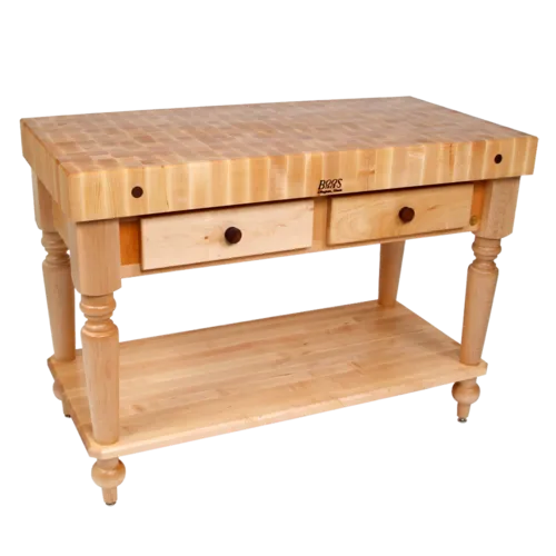 John Boos CUCR05-SHF Cucina Rustica Butcher Block