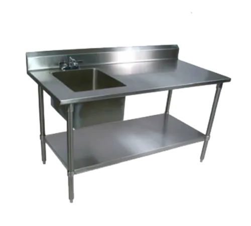 John Boos EPT8R5-3060SSK-L-X Work Table With Prep Sink
