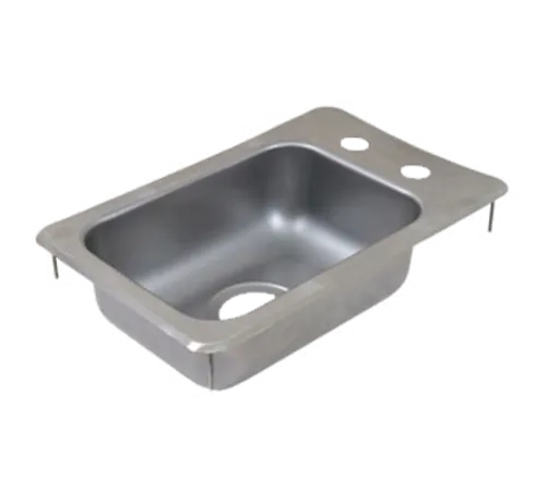 John Boos PB-DISINK101405 Pro-Bowl Type 300 Stainless Steel 10" x 14" x 5" 1 Compartment Drop-In Sink / Faucet Not Included