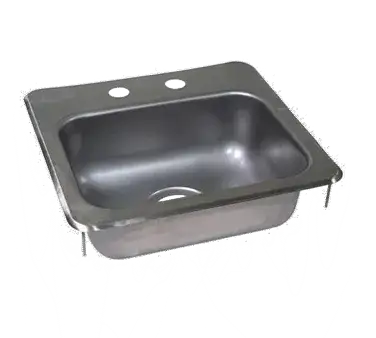 John Boos PB-DISINK151506 Pro-Bowl Type 300 Stainless Steel 15" x 15" x 6" 1 Compartment Drop-In Sink / Faucet Not Included