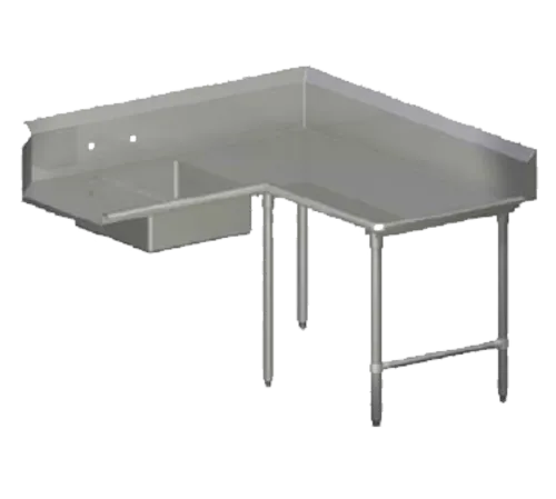 John Boos SDT6-K60108SBK-R Pro-Bowl Soiled Dishtable