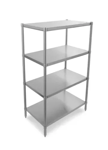 John Boos SUS-243072-4 Dry Storage Shelving Unit  30"W x 24"D x 72"H