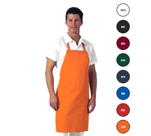 John Ritzenthaler Company 601NP-BK Chef Revival® Bib Apron