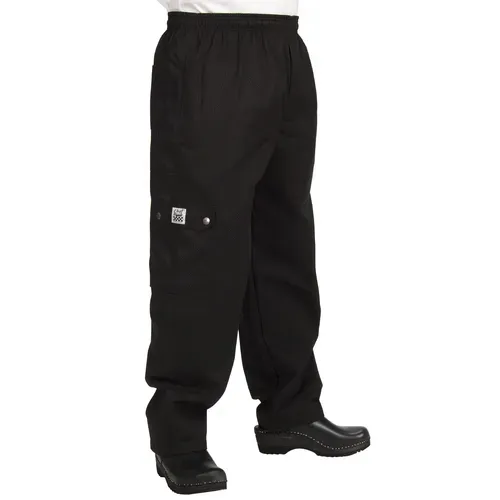 John Ritzenthaler Company P024BK-4X Chef Revival® Cargo Chef's Pants