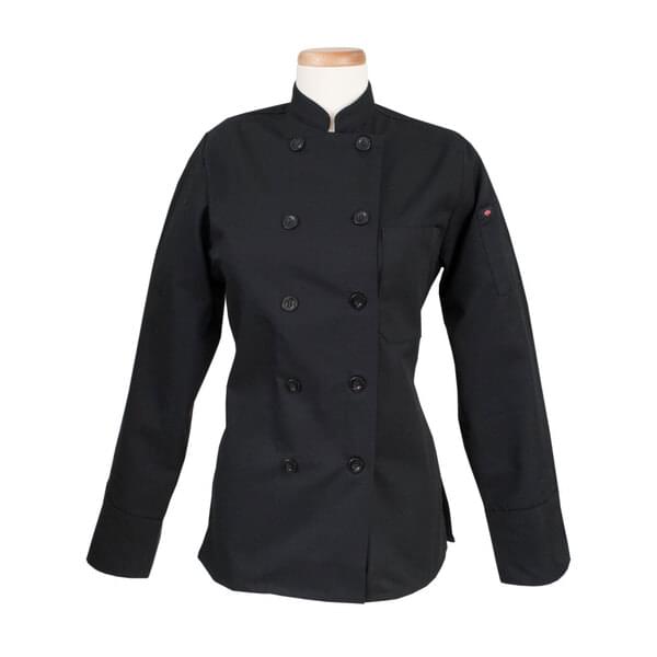 John Ritzenthaler Company RZWWCOATBKSM Women's Ritz® Kitchen Wears™ Chef's Coat