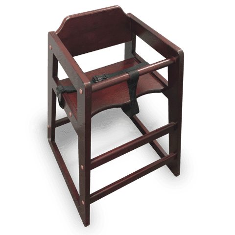 JustChair Manufacturing W001HI-NAT High Chair