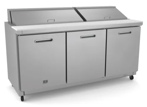 Kelvinator Commercial Kelvinator Commercial KCHST70.18 71.69'' 3 Door Refrigerated Sandwich / Salad Prep Table with