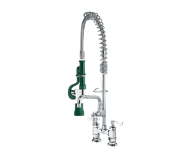 Krowne Metal Metal 18-408L Krowne Royal Series Space Saver Pre-Rinse Assembly with Add-On Faucet with 8" Spout Krowne Metal Metal 18-408L Krowne Royal Series Space Saver Pre-Rinse Assembly with Add-On Faucet with 8" Spout