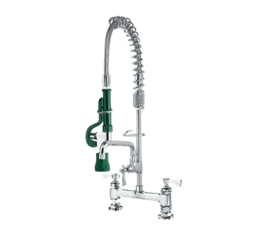 Krowne Metal Metal 18-606L Krowne Royal Series Space Saver Pre-Rinse Assembly with Add-On Faucet with 6" Spout Krowne Metal Metal 18-606L Krowne Royal Series Space Saver Pre-Rinse Assembly with Add-On Faucet with 6" Spout