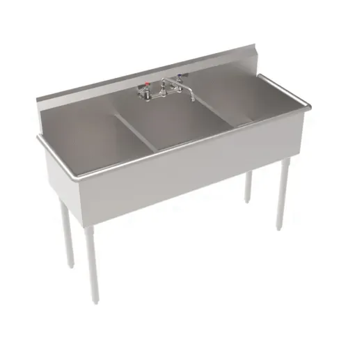 Krowne Metal Krowne Metal
BS-1818-3
Commercial Sink,
(3) Three Compartment,

 Construction
with 
and 
- 660" W