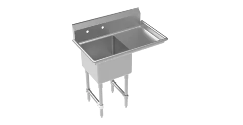 Krowne Metal Krowne Metal
CS-1818-R-LF
Commercial Sink,
(1) One Compartment,

 Construction
with 
and 
- 400" W