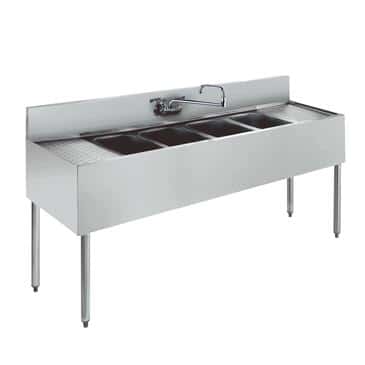 Krowne Metal Metal KR18-84C Royal 1800 Series Underbar Sink Unit Krowne Metal Metal KR18-84C Royal 1800 Series Underbar Sink Unit