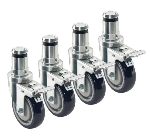 Krowne Metal Krowne Metal 28-136S Krowne Royal Series Stem Caster with 4" locking