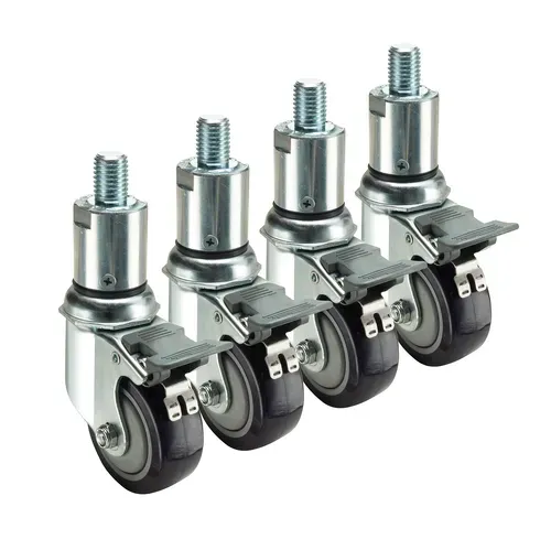 Krowne Metal Krowne Metal 28-158S Krowne Adjustable Height 3/4"-10 Threaded Stem Caster