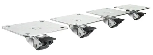Krowne Metal Krowne Metal 28-168S 4" x 5" Plate caster with 1" wheel (set of 4)