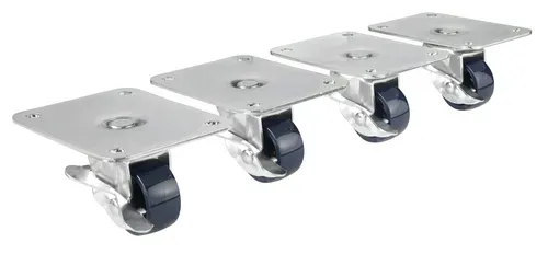 Krowne Metal Krowne Metal 28-169S 4" x 5" Plate caster with 2" wheel (set of 4)