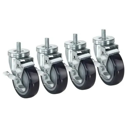 Krowne Metal Krowne Metal 30-141S Krowne Low Profile 1/2"-13 Threaded Stem Caster