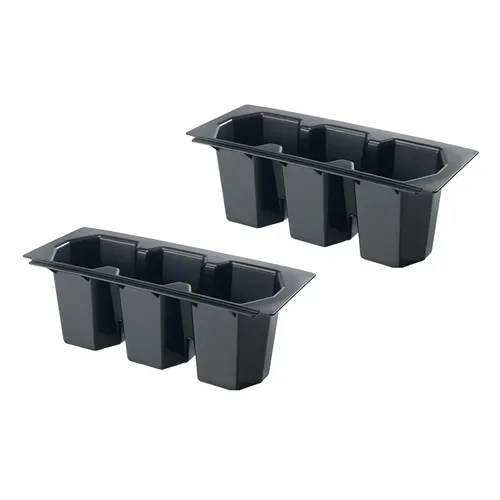 Krowne Metal Krowne Metal 30-502 Krowne 2-Pack Three Compartment Bottle Wells for Ice Bins