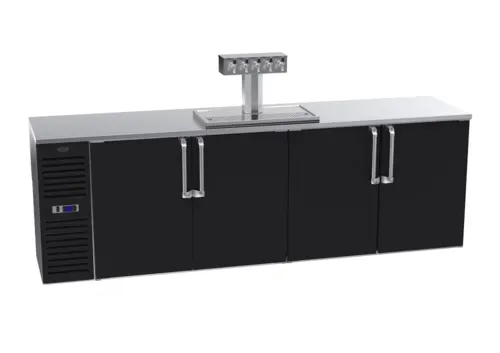 Krowne Metal Krowne Metal DB108 5 Taps 1/2 Barrel Draft Beer Cooler - Stainless Steel, 3 Kegs Capacity