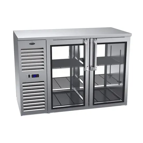 Krowne Metal Krowne Metal KPT52L Pass-Thru Refrigerated Back Bar Cabinet  two-section