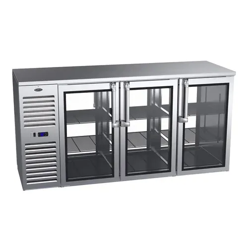 Krowne Metal Krowne Metal KPT72L Pass-Thru Refrigerated Back Bar Cabinet  two-section