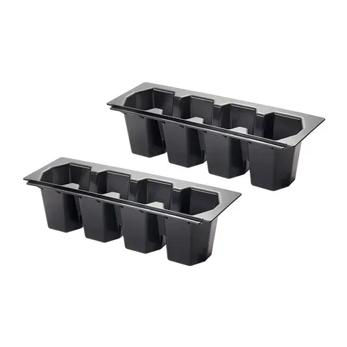 Krowne Metal Krowne Metal KR-410 4-Bottle Plastic Bottle Wells for KR24 Ice Bins