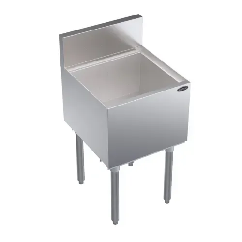 Krowne Metal Krowne Metal KR19-18-7 Royal Series Underbar Ice Bin/Cocktail Unit, Stainless Steel with 50 lbs. Ice Capacity 7-Circuit Cold Plate - 18.00"W x 19.00"D