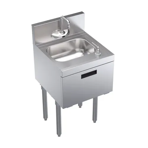 Krowne Metal Krowne Metal KR19-18ST-E Underbar Sink Unit, Compartment with and / - 18"W x 19"D