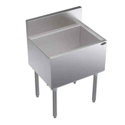 Krowne Metal Krowne Metal KR19-24 Royal Series Underbar Ice Bin/Cocktail Unit, Stainless Steel with 80 lbs. Ice Capacity Bottle Wells - 24.00"W x 19.00"D