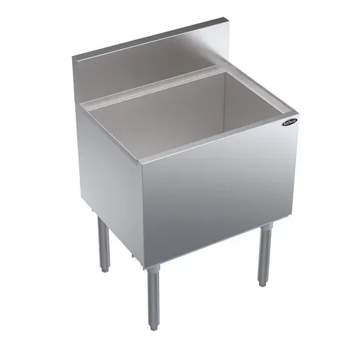 Krowne Metal Krowne Metal KR19-24DP Royal Series Underbar Ice Bin/Cocktail Unit, Stainless Steel with 100 lbs. Ice Capacity Bottle Wells - 24.00"W x 19.00"D