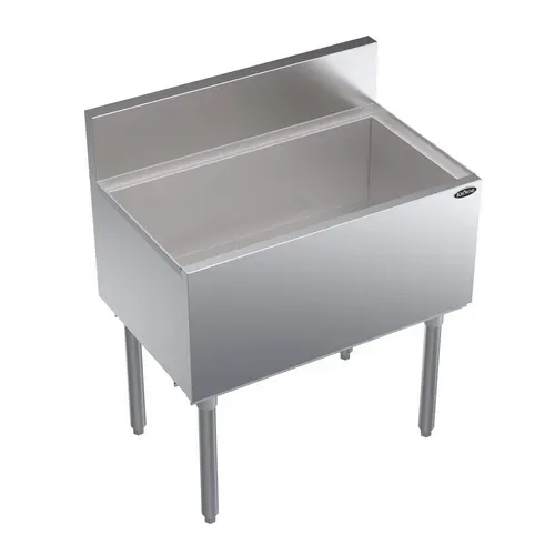 Krowne Metal Krowne Metal KR19-30 Royal Series Underbar Ice Bin/Cocktail Unit, Stainless Steel with 97 lbs. Ice Capacity Bottle Wells - 30.00"W x 19.00"D